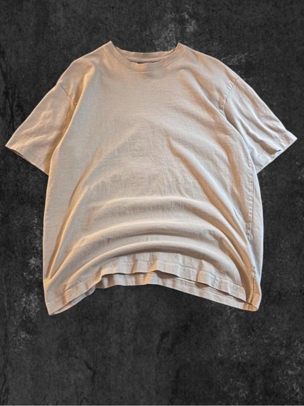 H&M Short Sleeve Crew Neck T-Shirt - Beige